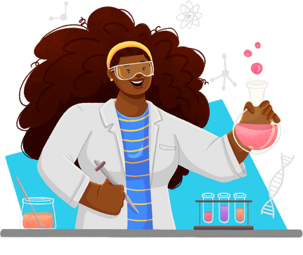 POC Scientist Illustration